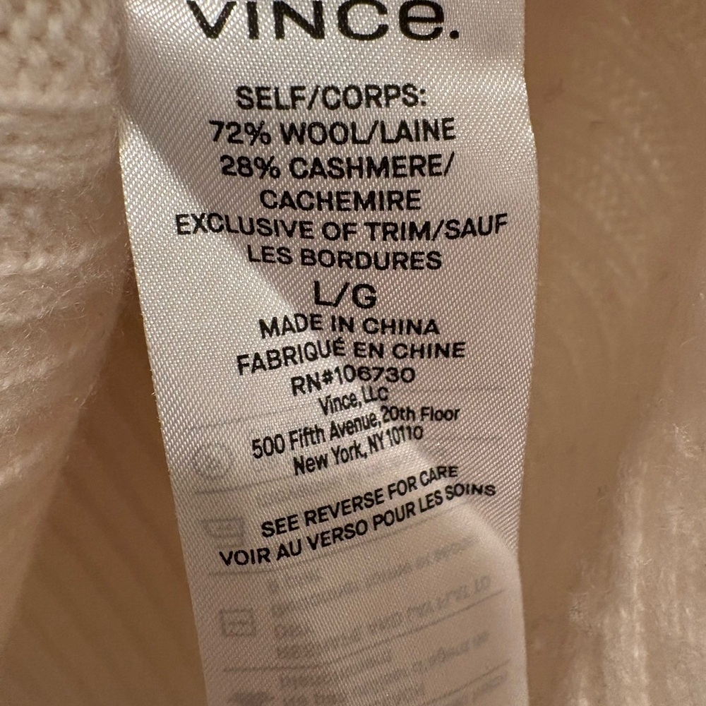 Vince Women's Wool Mock Neck Sweater - Picture 4 of 7